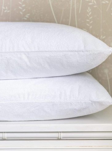 Bamboo Terry Cotton Waterproof Pillow Protector Queen